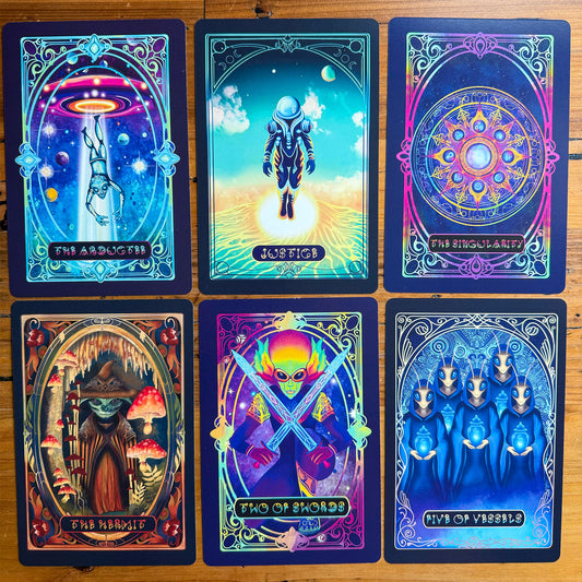 Alien Tarot Deck – Large Edition (4" x 6")